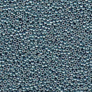 Miyuki Rocailles Perlen 4mm 4216 Duracoat galvanized dark Sea Foam 20gr